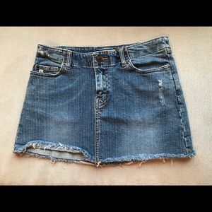Denim mini skirt
